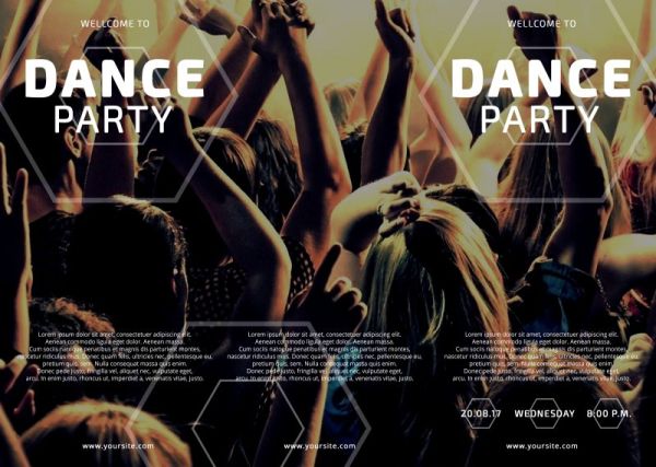 Буклет Dance Party 2 сгиба