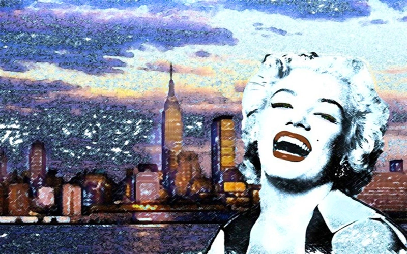 Плакат Мэрилин в Нью-Йорке